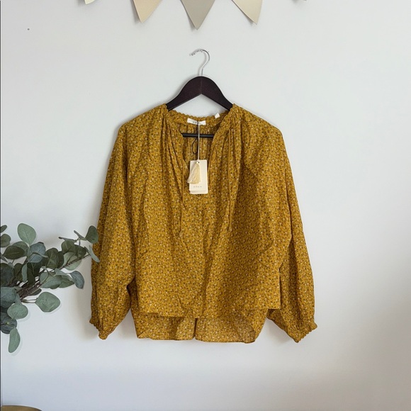 NWT DOEN Justine Top in Sunsoaked Foothills Floral - Picture 2 of 7